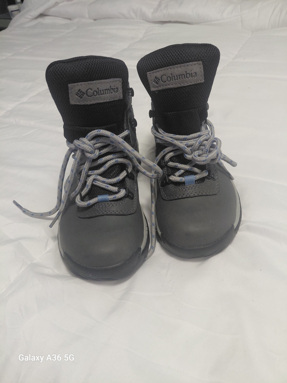 Columbia Kids' Black Gray Waterproof Hiking Boots